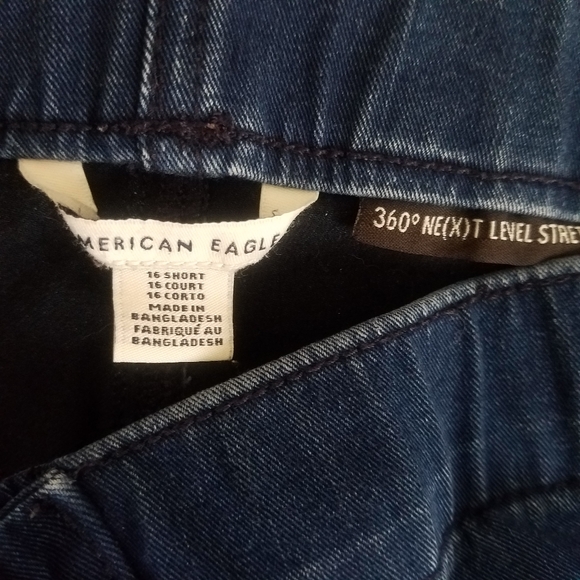 American eagle lace up jeans size 16 short - Picture 2 of 4